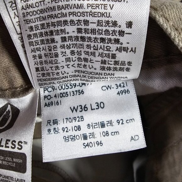 Levis 559 Jeans Mens 36x30 (Fits 34x28) Brown Relaxed Straight Work Pants Casual - Picture 10 of 12